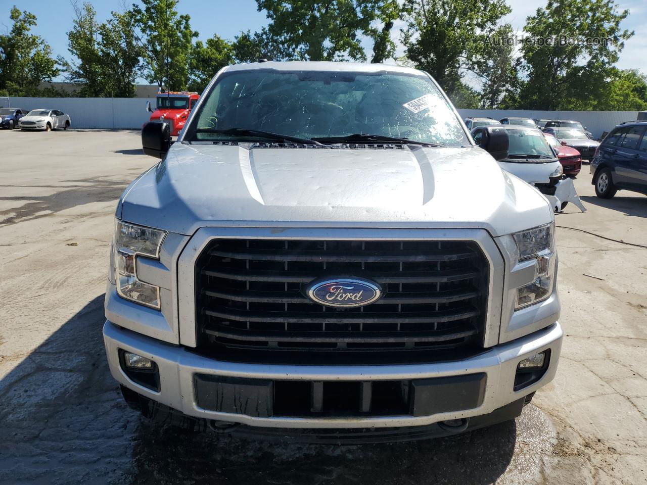 2017 Ford F150 Supercrew Silver vin: 1FTEW1EP9HKE04088