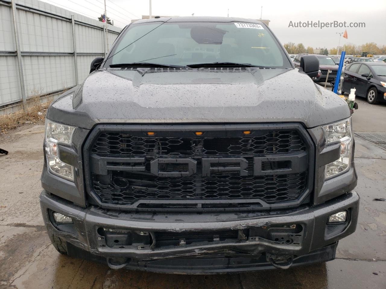 2017 Ford F150 Supercrew Gray vin: 1FTEW1EP9HKE47619