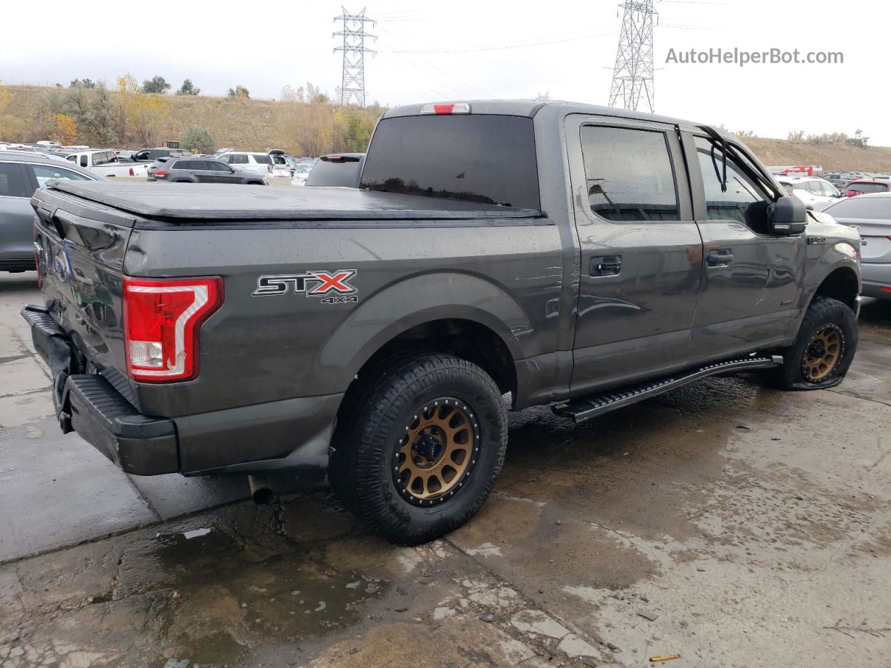 2017 Ford F150 Supercrew Серый vin: 1FTEW1EP9HKE47619