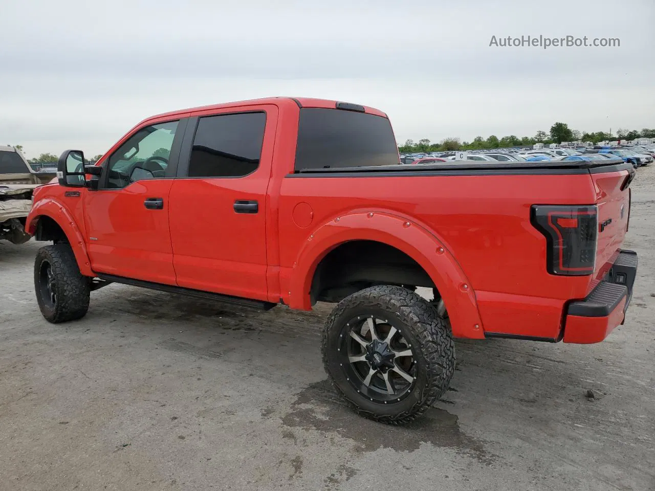 2017 Ford F150 Supercrew Red vin: 1FTEW1EP9HKE51136