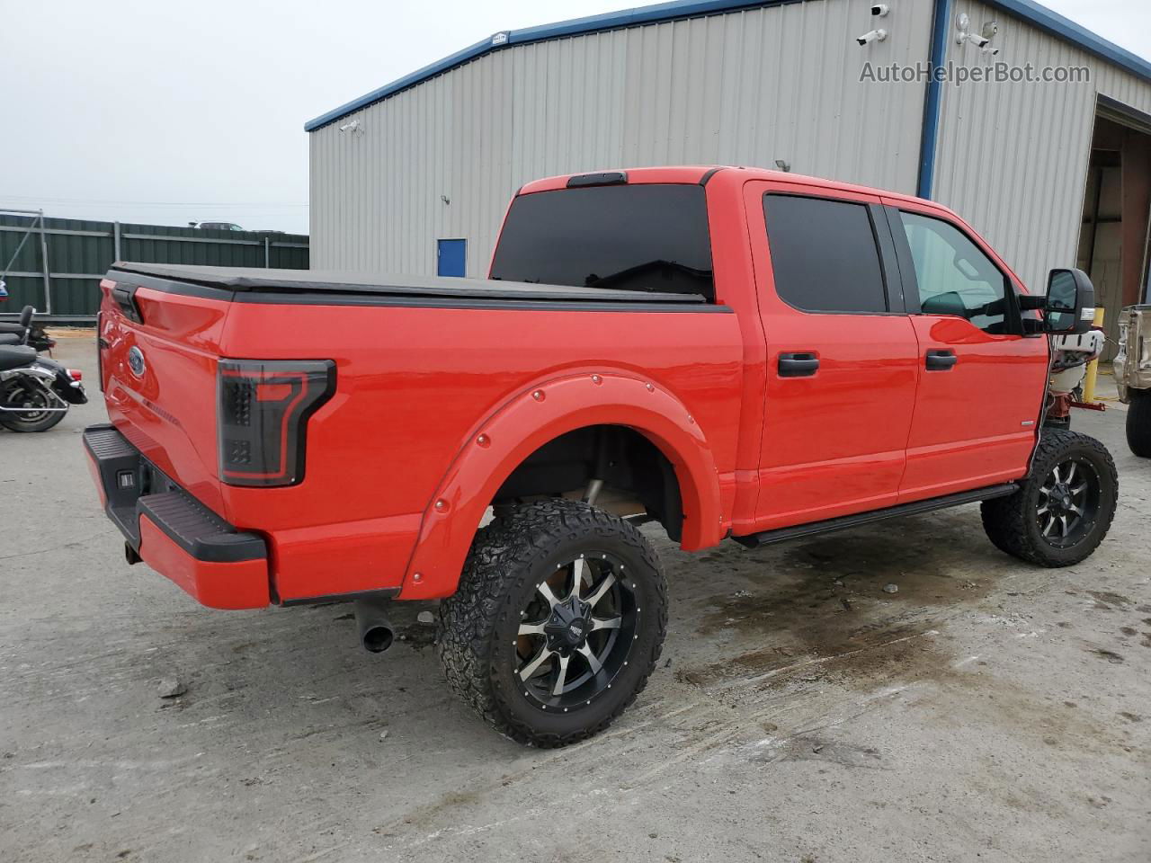 2017 Ford F150 Supercrew Red vin: 1FTEW1EP9HKE51136