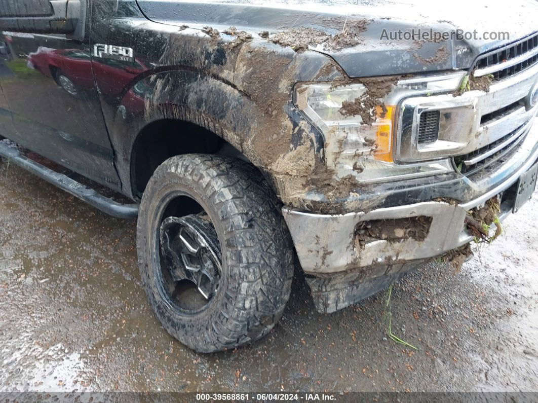 2018 Ford F-150 Xlt Black vin: 1FTEW1EP9JFA11237