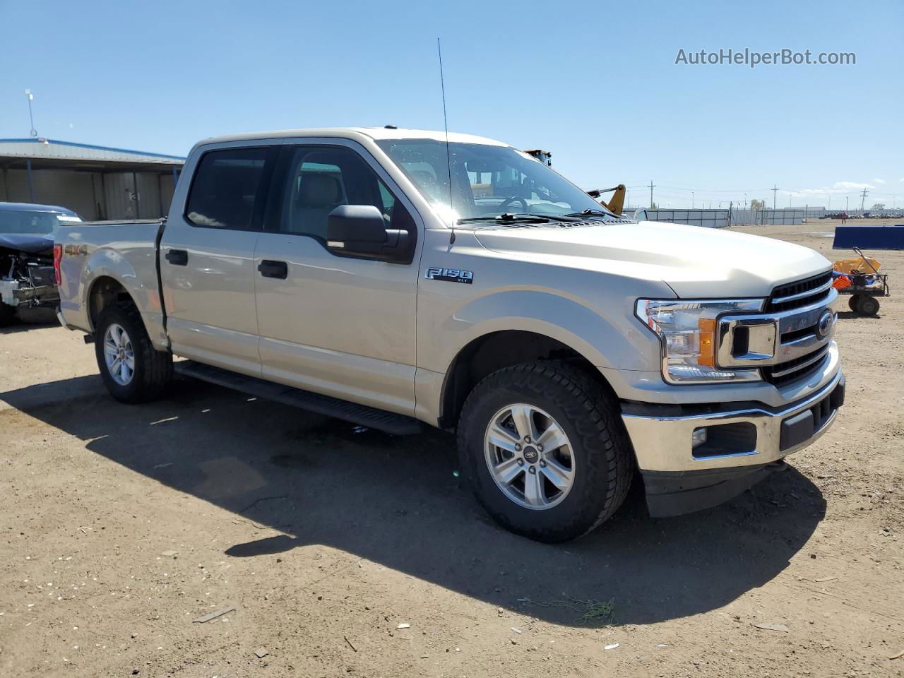 2018 Ford F150 Supercrew Cream vin: 1FTEW1EP9JKE18269