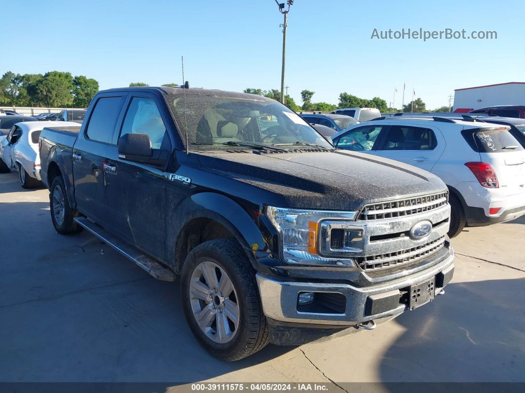 2019 Ford F-150 Xlt Black vin: 1FTEW1EP9KFB15633