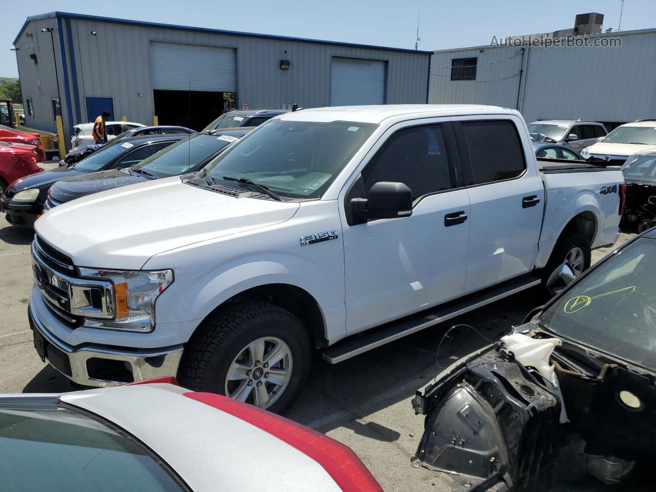 2019 Ford F150 Supercrew White vin: 1FTEW1EP9KKC36217