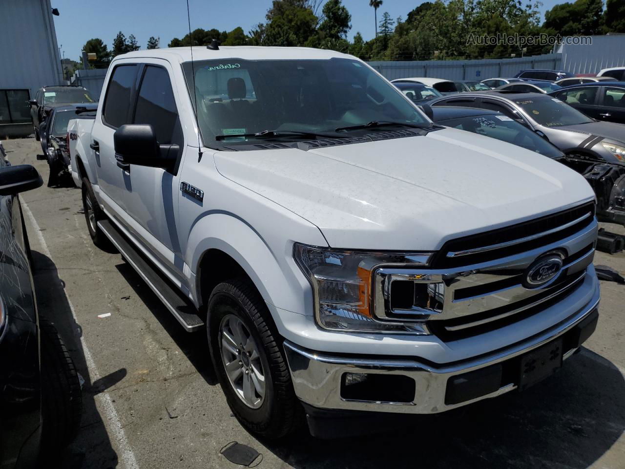 2019 Ford F150 Supercrew White vin: 1FTEW1EP9KKC36217