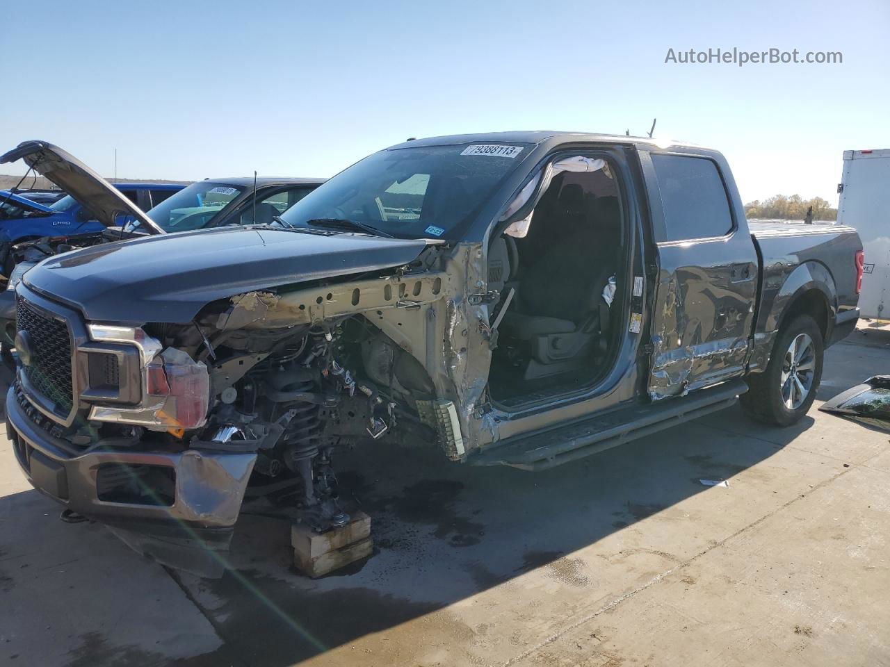 2019 Ford F150 Supercrew Серый vin: 1FTEW1EP9KKD81256