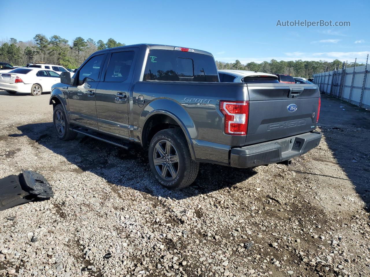 2020 Ford F150 Supercrew Gray vin: 1FTEW1EP9LFB86428