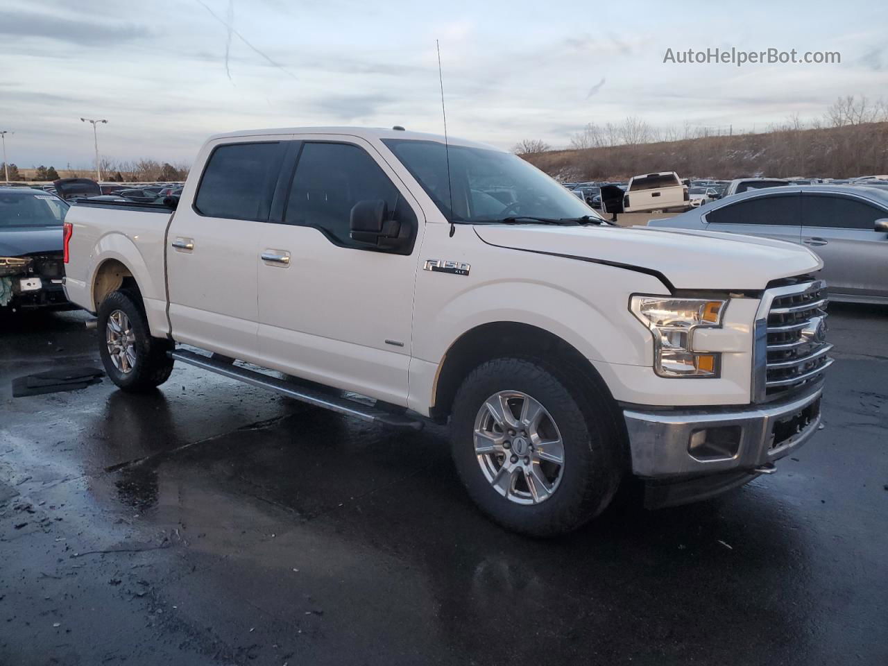 2017 Ford F150 Supercrew White vin: 1FTEW1EPXHFA73823