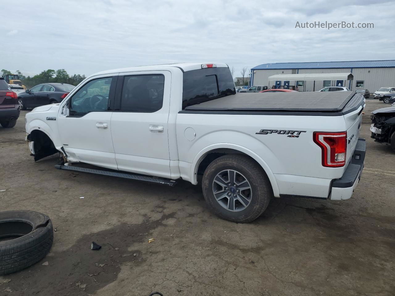 2017 Ford F150 Supercrew White vin: 1FTEW1EPXHFC51780