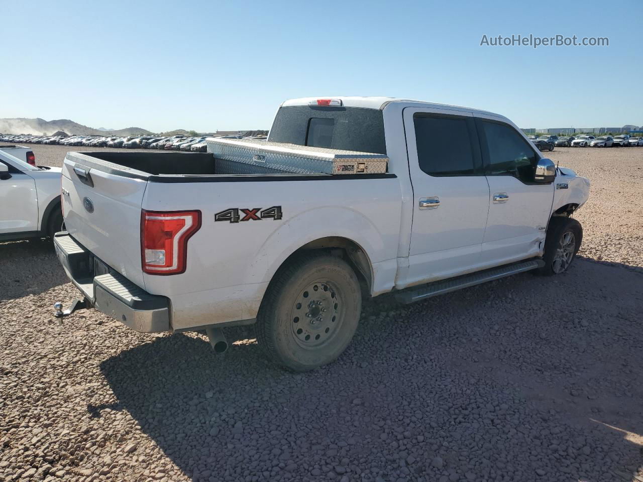 2017 Ford F150 Supercrew White vin: 1FTEW1EPXHKC62768