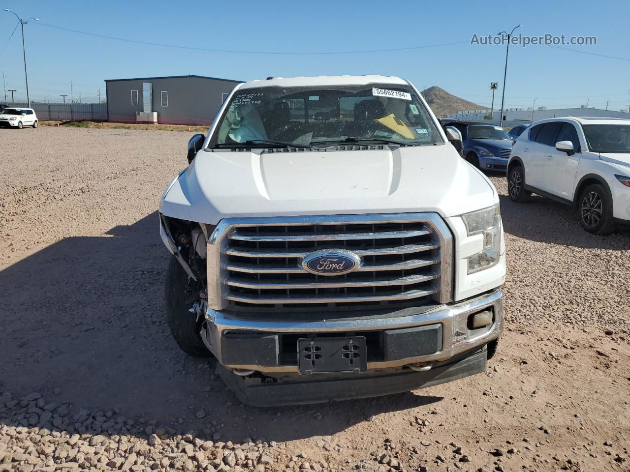 2017 Ford F150 Supercrew White vin: 1FTEW1EPXHKC62768