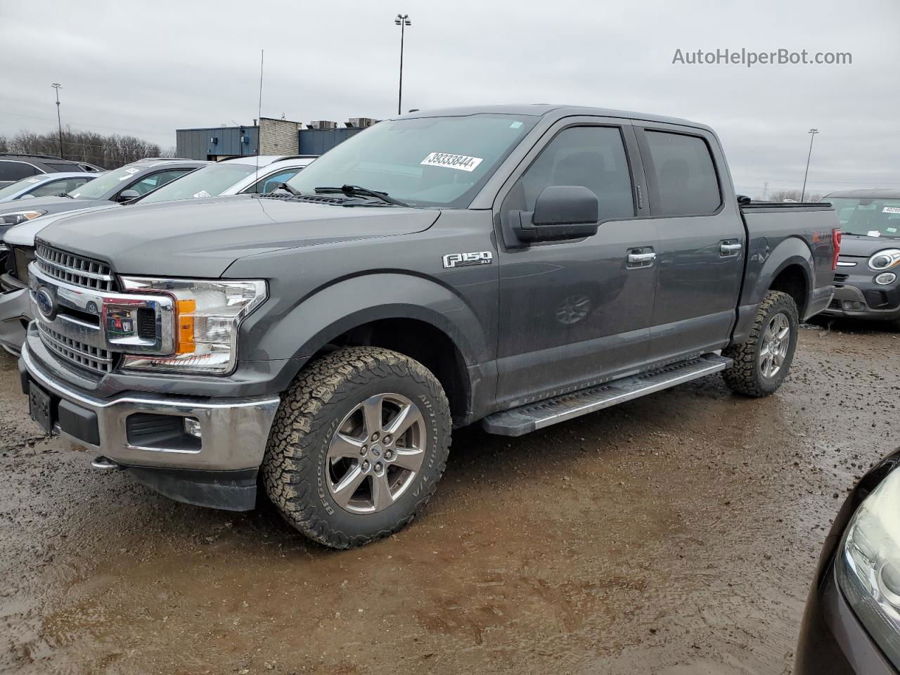 2018 Ford F150 Supercrew Gray vin: 1FTEW1EPXJFA24286