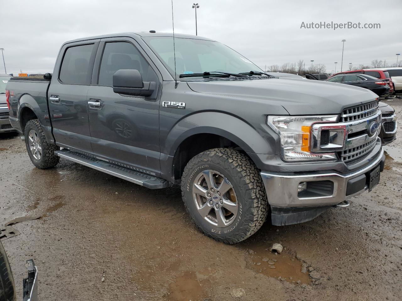 2018 Ford F150 Supercrew Gray vin: 1FTEW1EPXJFA24286