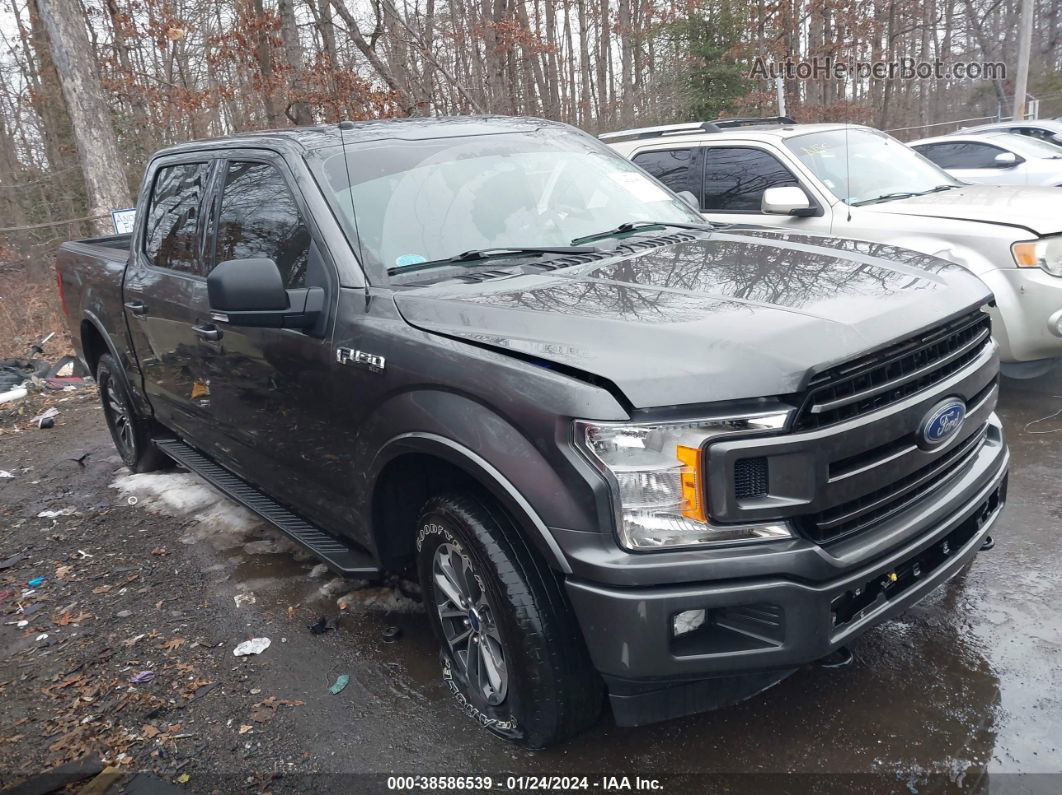 2018 Ford F-150 Xlt Gray vin: 1FTEW1EPXJFC61165