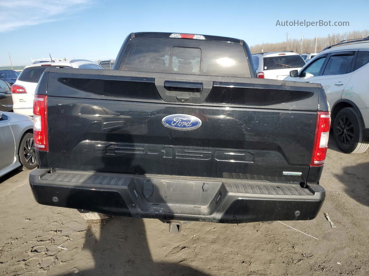 2018 Ford F150 Supercrew Black vin: 1FTEW1EPXJFD55952