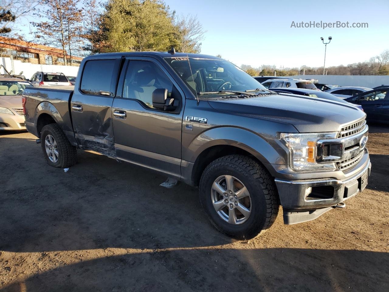 2019 Ford F150 Supercrew Gray vin: 1FTEW1EPXKFA48461