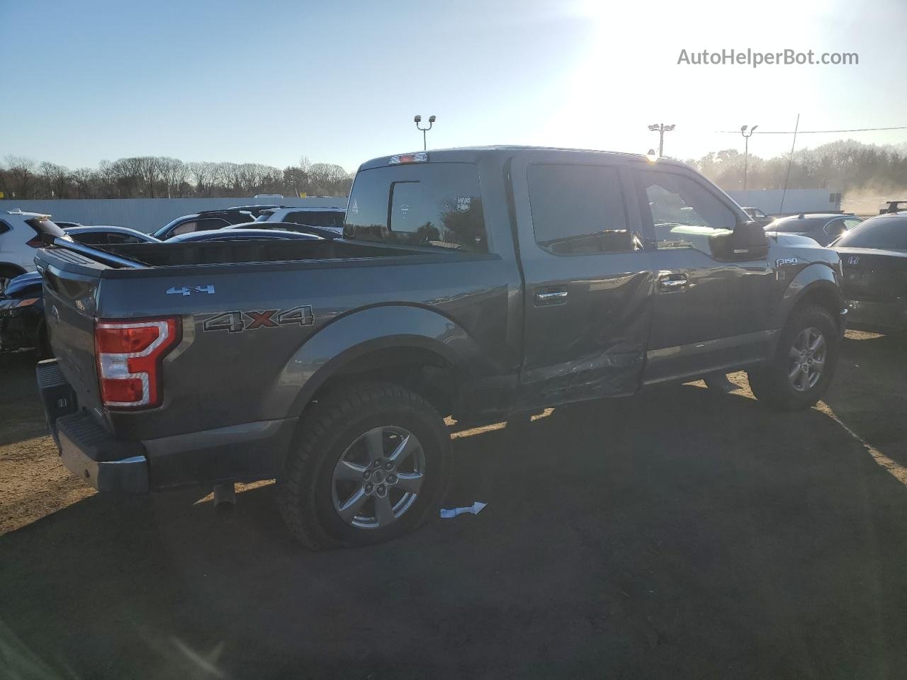 2019 Ford F150 Supercrew Gray vin: 1FTEW1EPXKFA48461