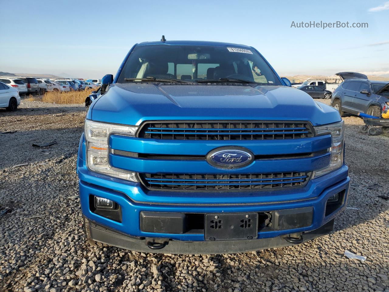 2019 Ford F150 Supercrew Синий vin: 1FTEW1EPXKFB86582