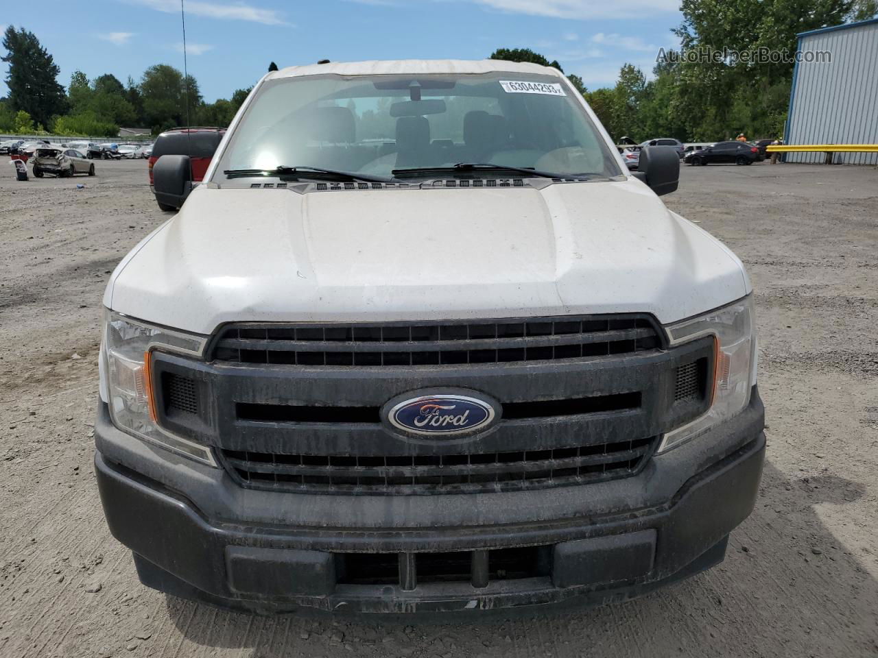 2019 Ford F150 Super Cab White vin: 1FTEX1C44KKE85255