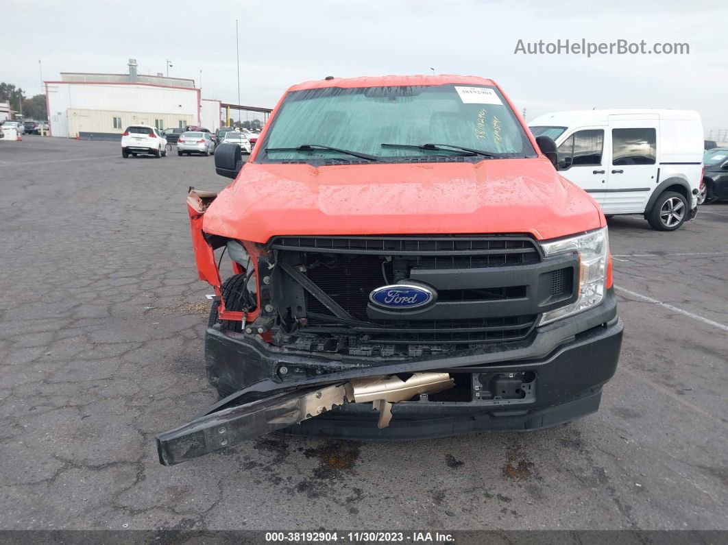 2018 Ford F-150 Xl Orange vin: 1FTEX1C50JKC15978