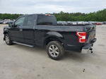 2018 Ford F150 Super Cab Black vin: 1FTEX1C51JFC59559