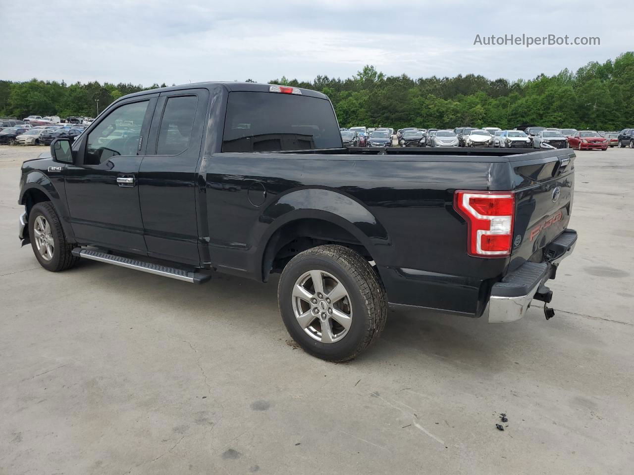 2018 Ford F150 Super Cab Black vin: 1FTEX1C51JFC59559