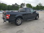 2018 Ford F150 Super Cab Black vin: 1FTEX1C51JFC59559