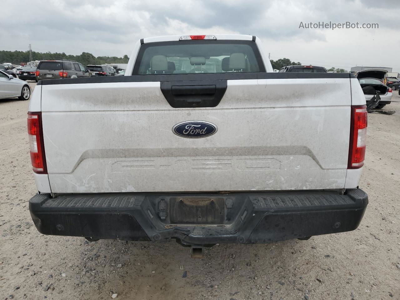 2019 Ford F150 Super Cab White vin: 1FTEX1C51KKC67458