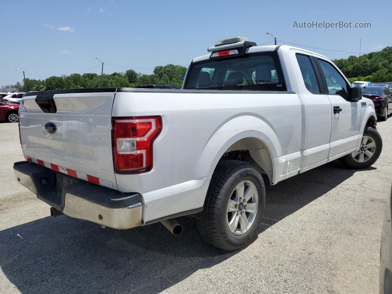 2020 Ford F150 Super Cab White vin: 1FTEX1C53LKD35664