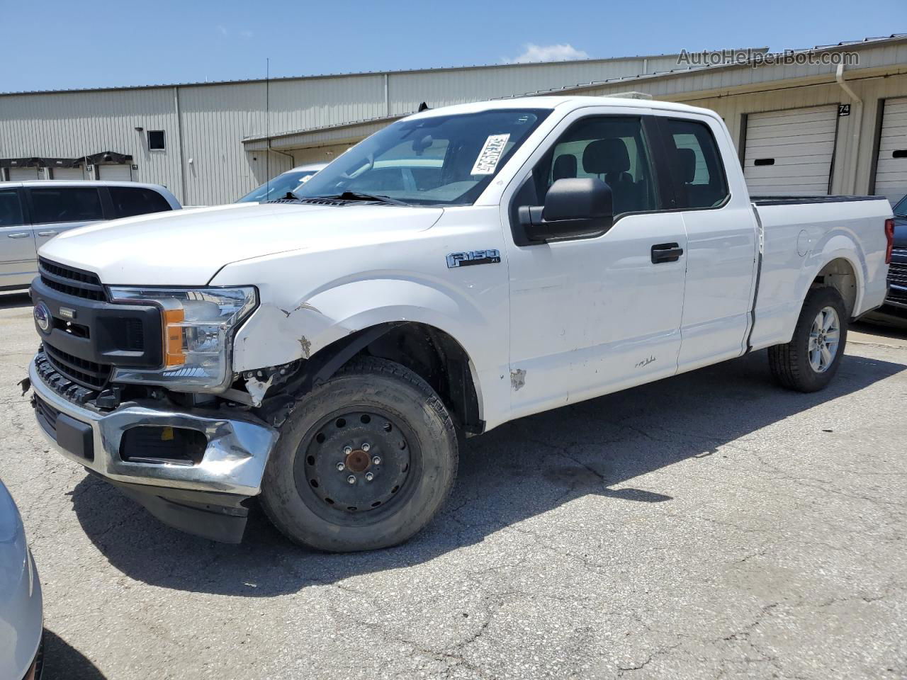 2020 Ford F150 Super Cab White vin: 1FTEX1C53LKD35664