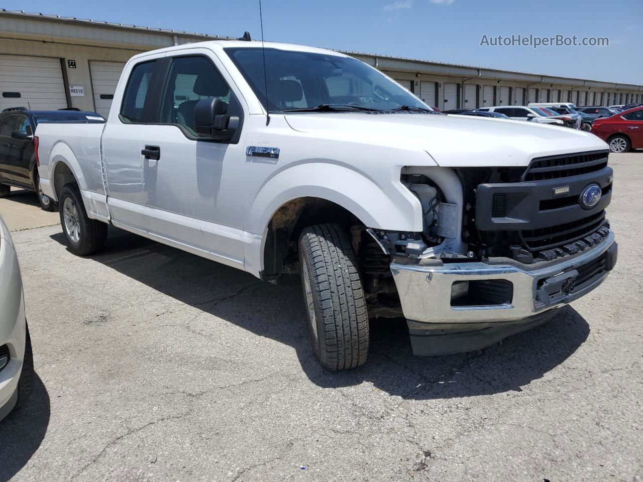 2020 Ford F150 Super Cab White vin: 1FTEX1C53LKD35664