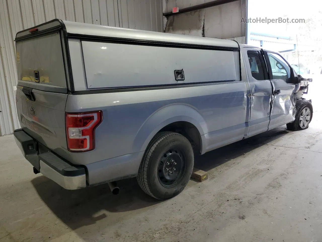 2020 Ford F150 Super Cab Silver vin: 1FTEX1C58LKD52914