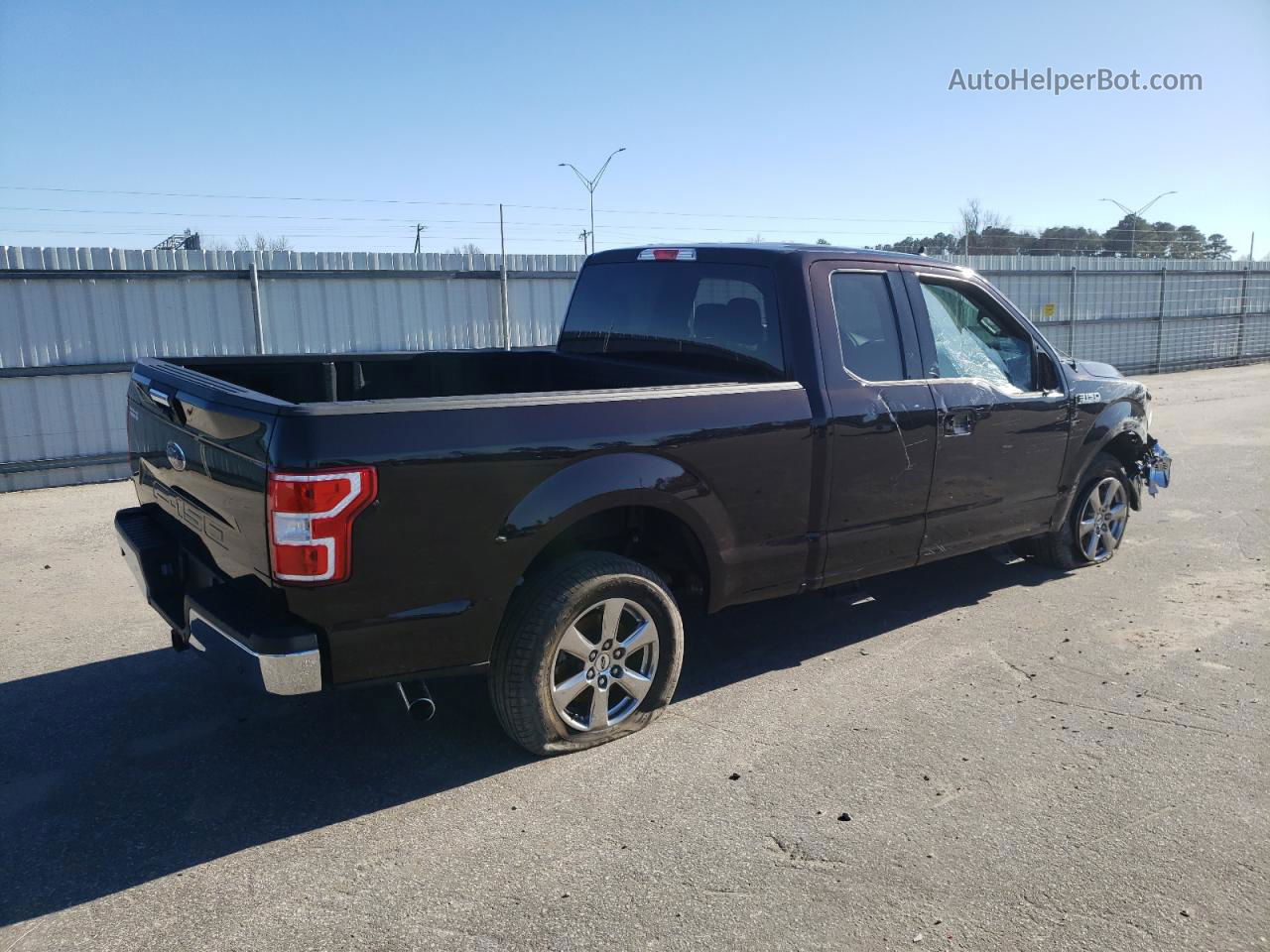 2019 Ford F150 Super Cab Черный vin: 1FTEX1C5XKFA51150