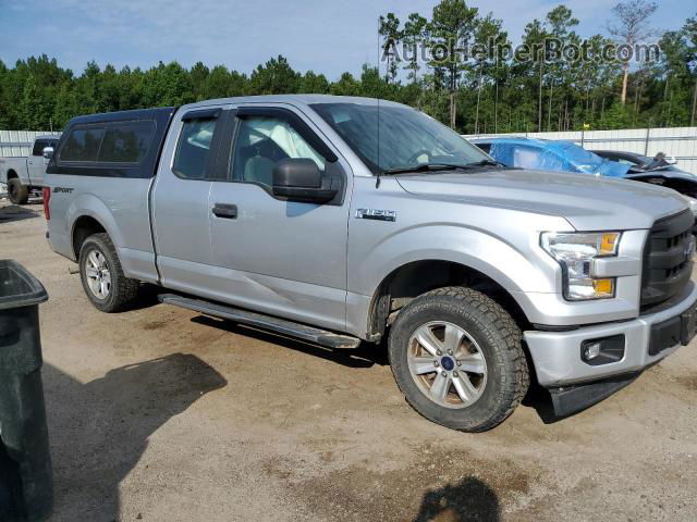 2017 Ford F150 Super Cab Gray vin: 1FTEX1C80HFC29473