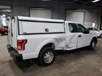 2017 Ford F150 Super Cab White vin: 1FTEX1C84HKD21502