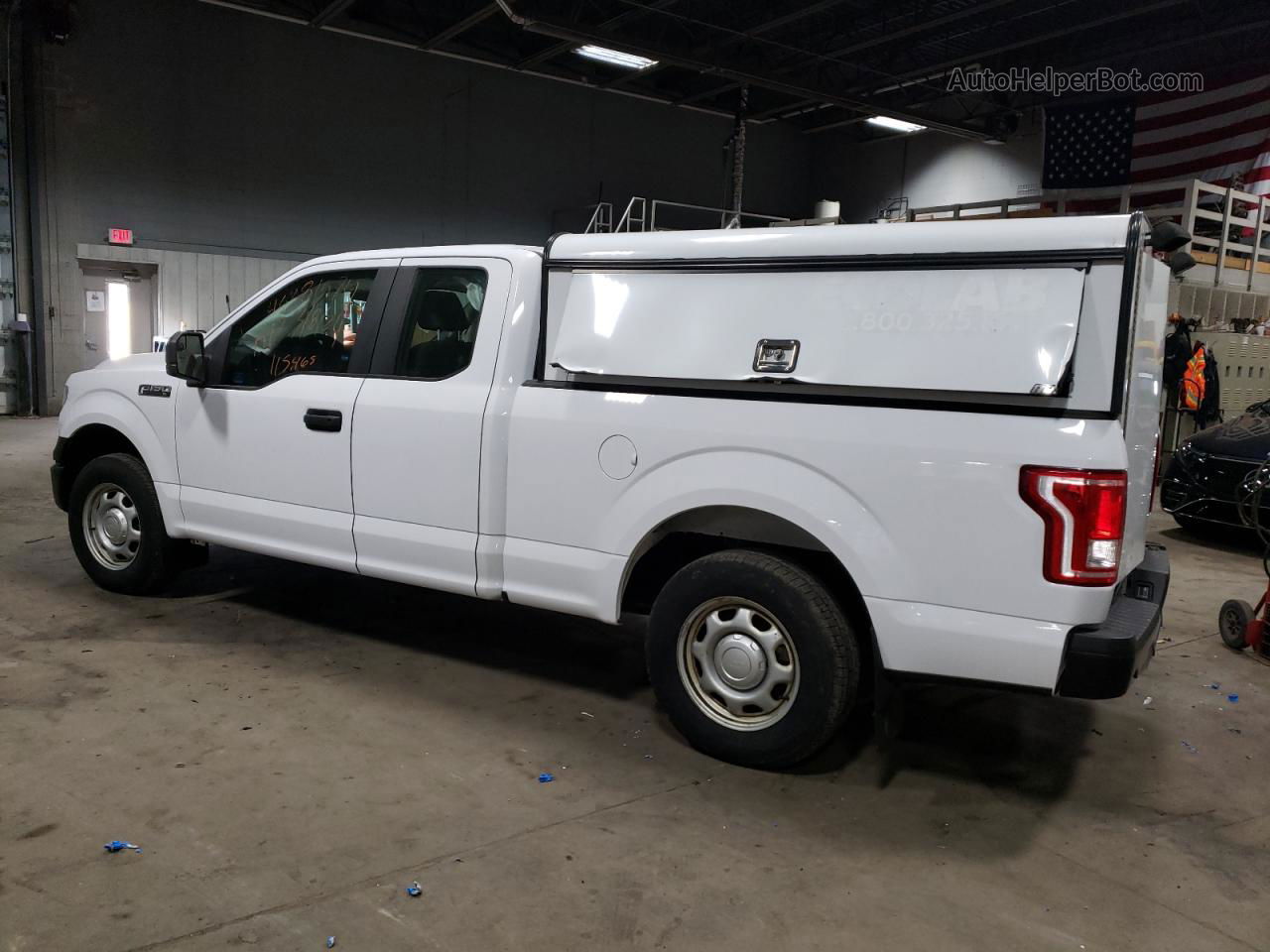 2017 Ford F150 Super Cab White vin: 1FTEX1C84HKD21502