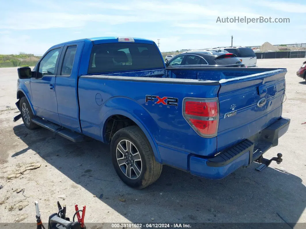 2010 Ford F-150 Fx2 Sport/stx/xl/xlt Blue vin: 1FTEX1C85AKC01360