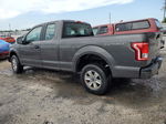 2017 Ford F150 Super Cab Gray vin: 1FTEX1C85HKE06509