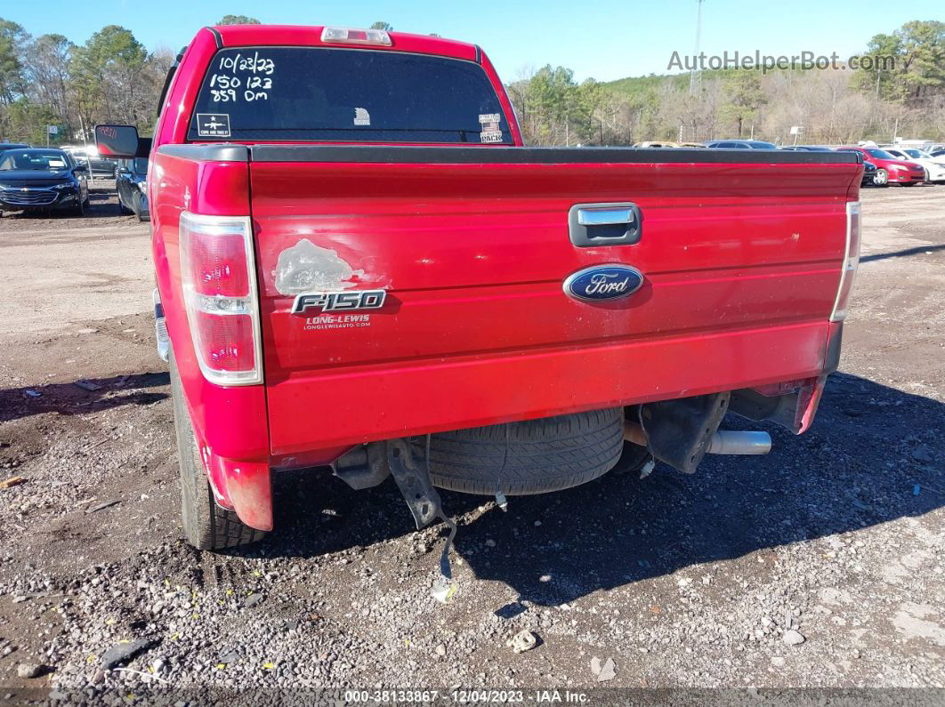 2010 Ford F-150 Xlt Red vin: 1FTEX1C89AFD01356