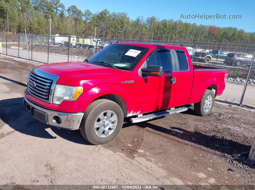 2010 Ford F-150 Xlt Red vin: 1FTEX1C89AFD01356