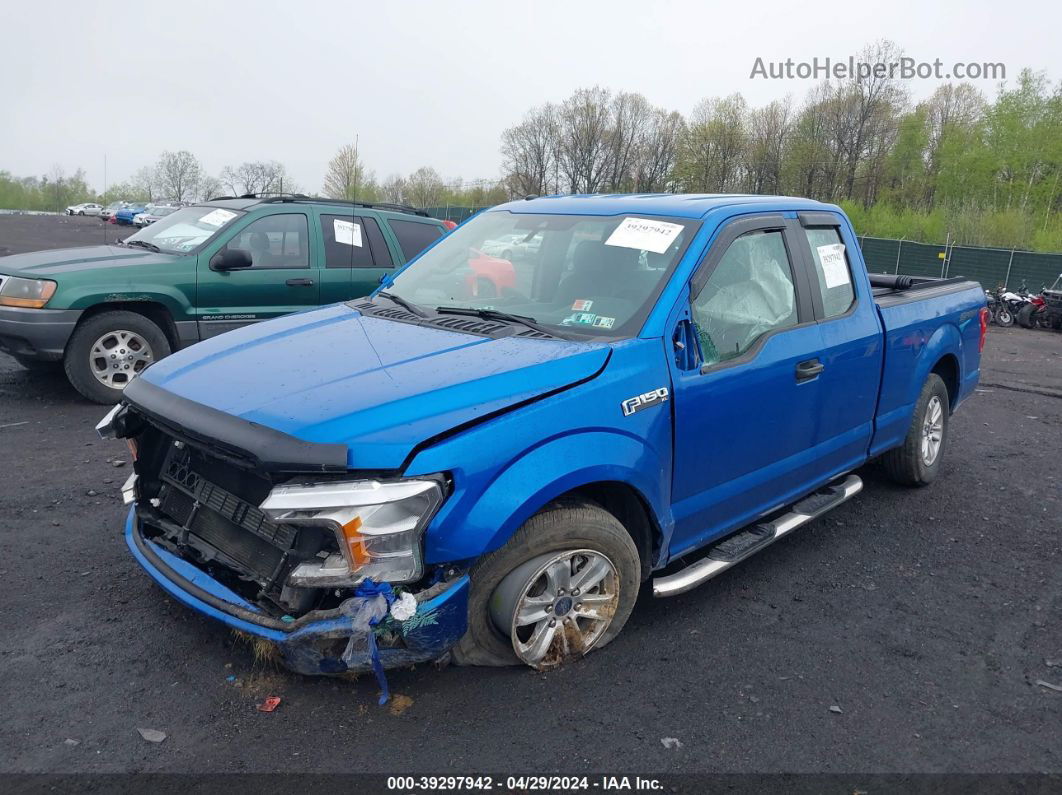 2019 Ford F-150 Xl Blue vin: 1FTEX1CB0KFB43941