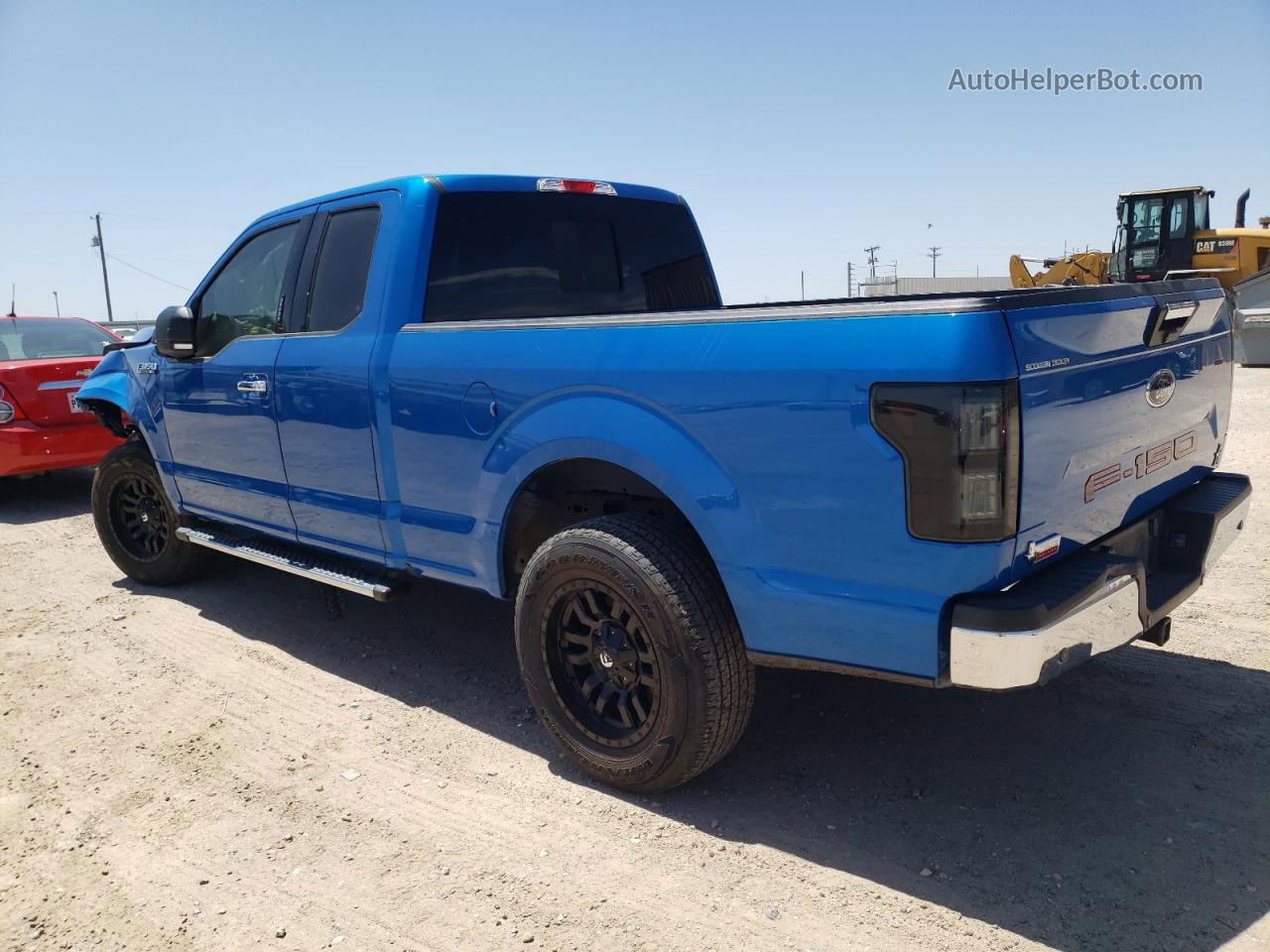 2019 Ford F150 Super Cab Blue vin: 1FTEX1CB2KKE60126