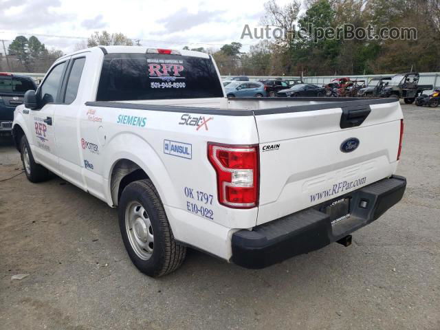 2018 Ford F150 Super Cab White vin: 1FTEX1CB4JKF66298