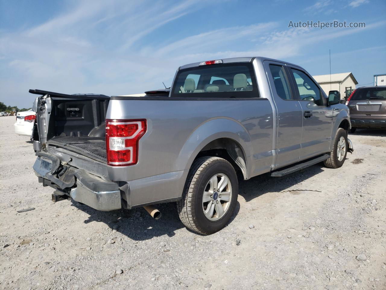 2020 Ford F150 Super Cab Silver vin: 1FTEX1CB4LFC51335