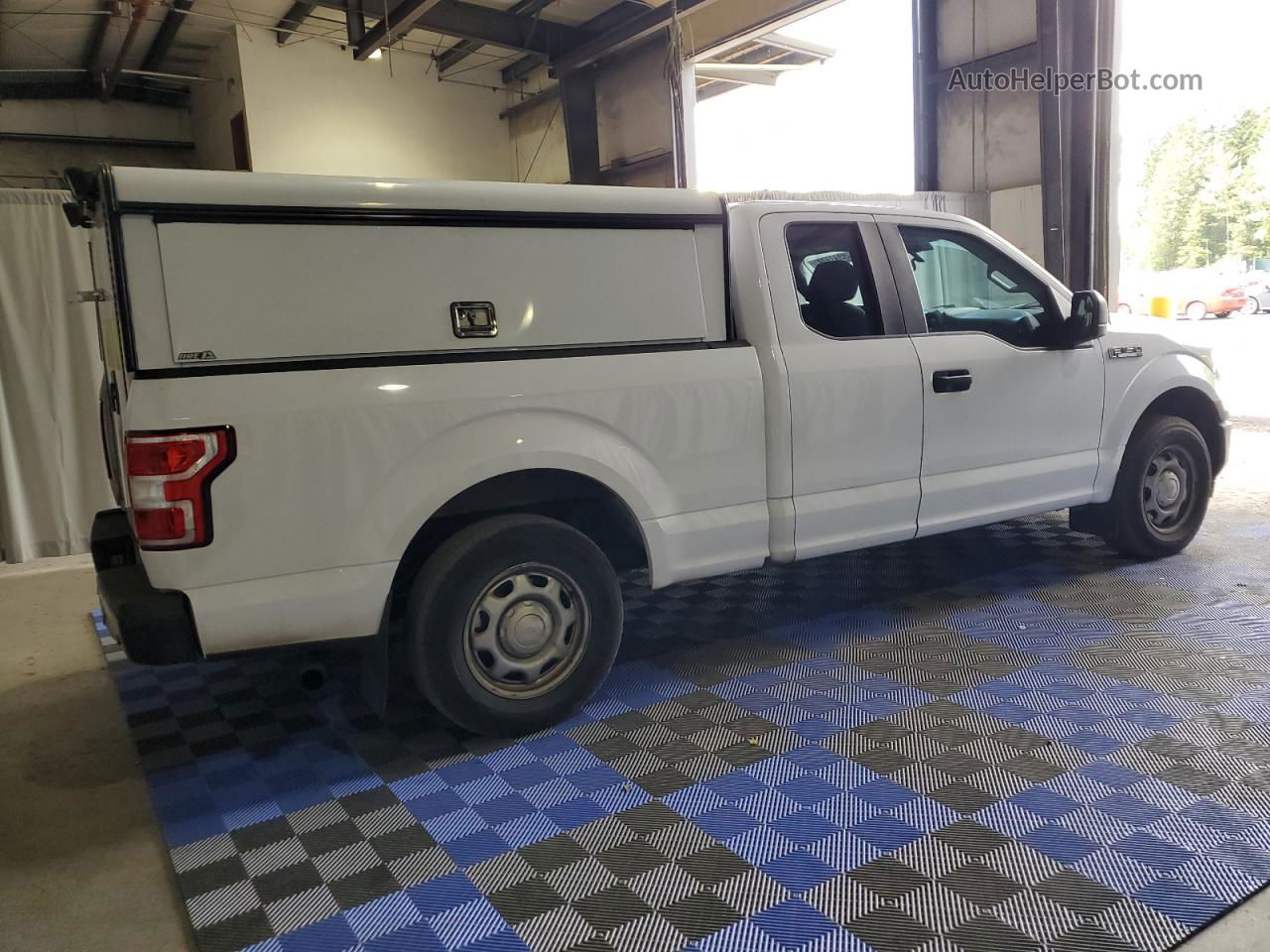 2019 Ford F150 Super Cab White vin: 1FTEX1CB5KKE70763