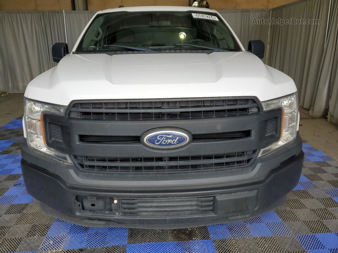 2019 Ford F150 Super Cab White vin: 1FTEX1CB5KKE70763