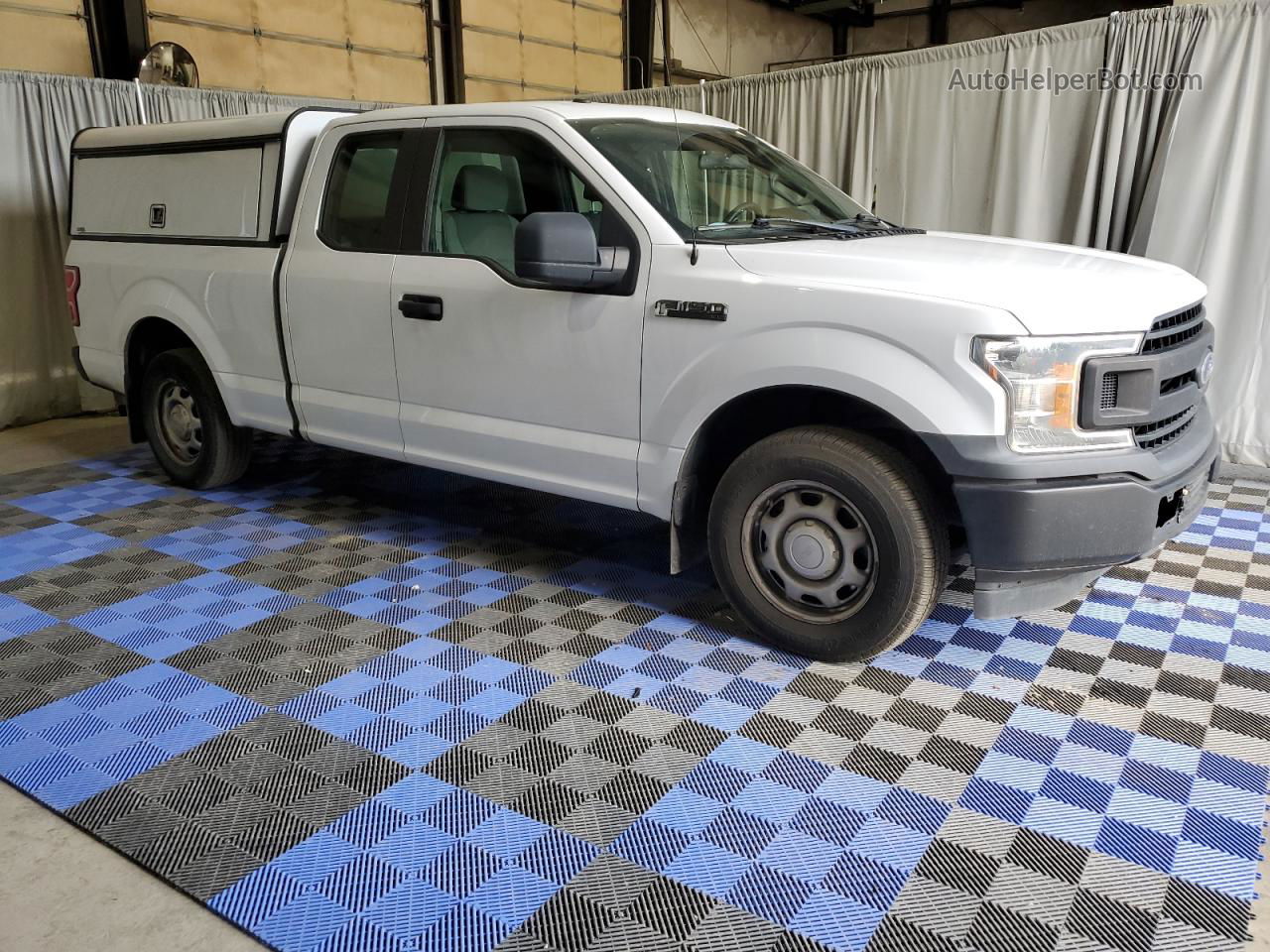 2019 Ford F150 Super Cab White vin: 1FTEX1CB5KKE70763