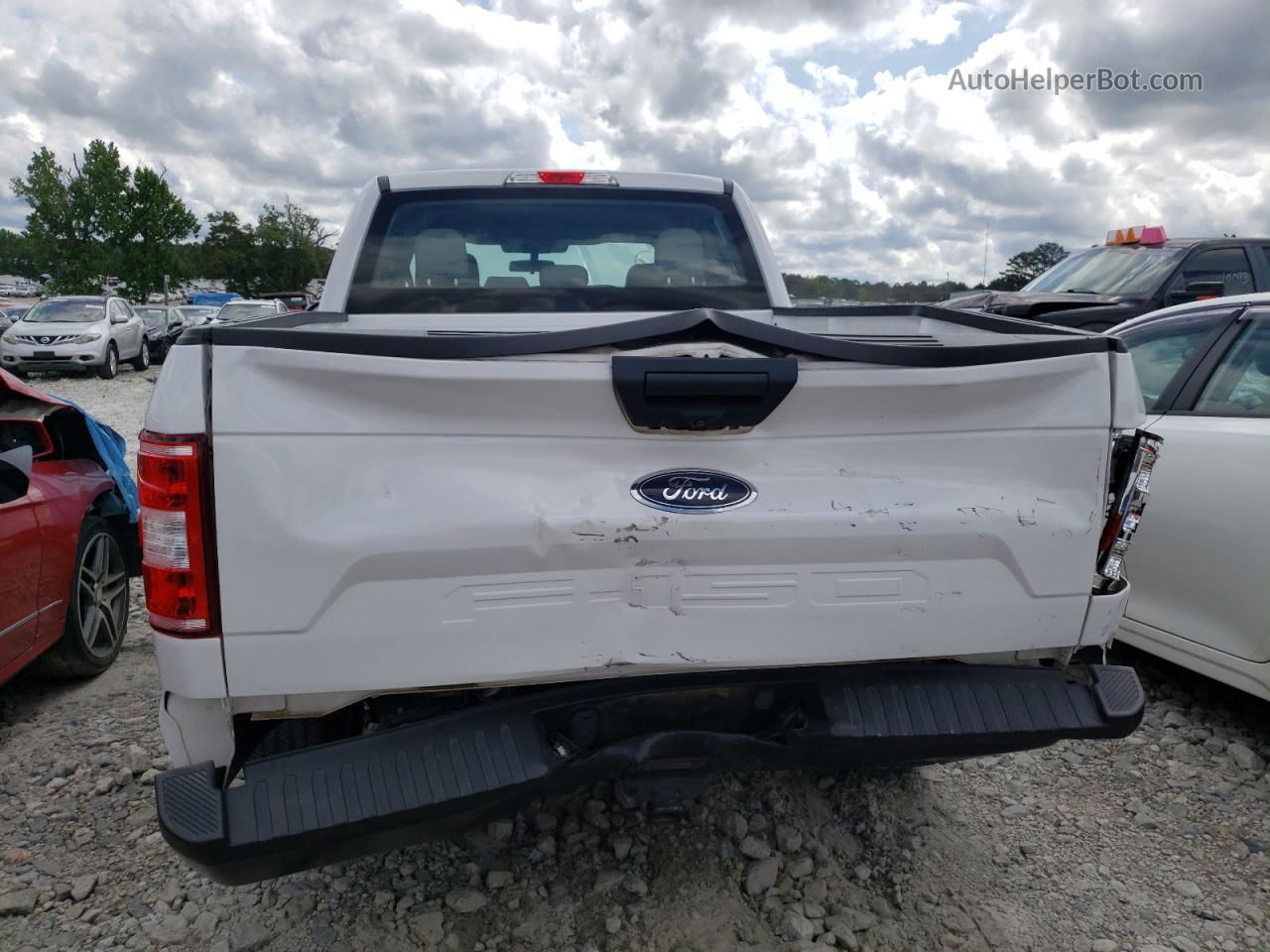 2020 Ford F150 Super Cab White vin: 1FTEX1CB5LKD71457