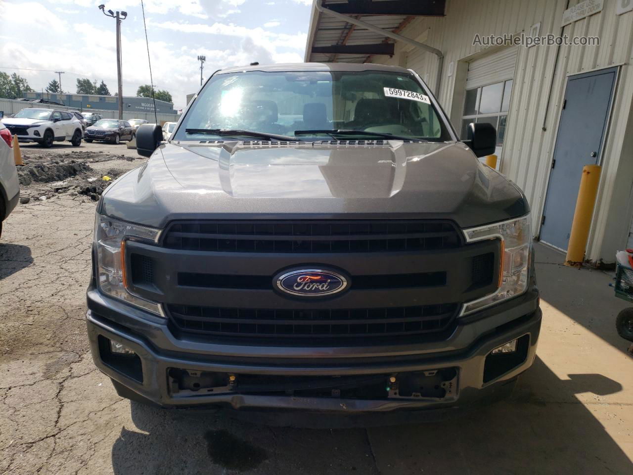 2018 Ford F150 Super Cab Gray vin: 1FTEX1CB6JKC44178